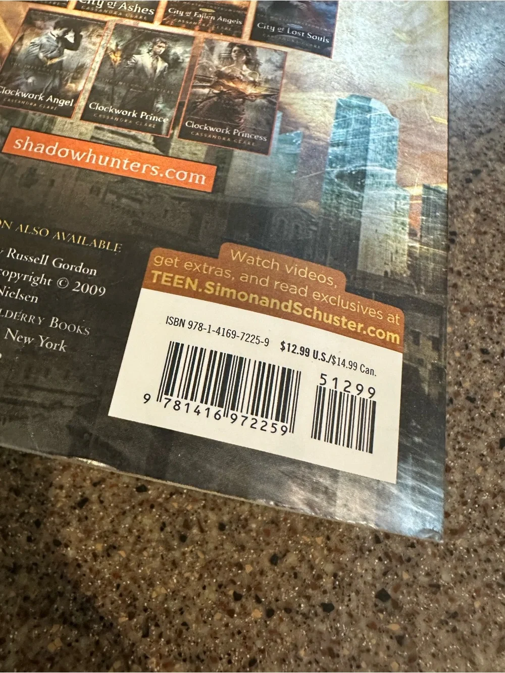 City of Glass by Cassandra Clare - Orange/Black Cover Paperback
